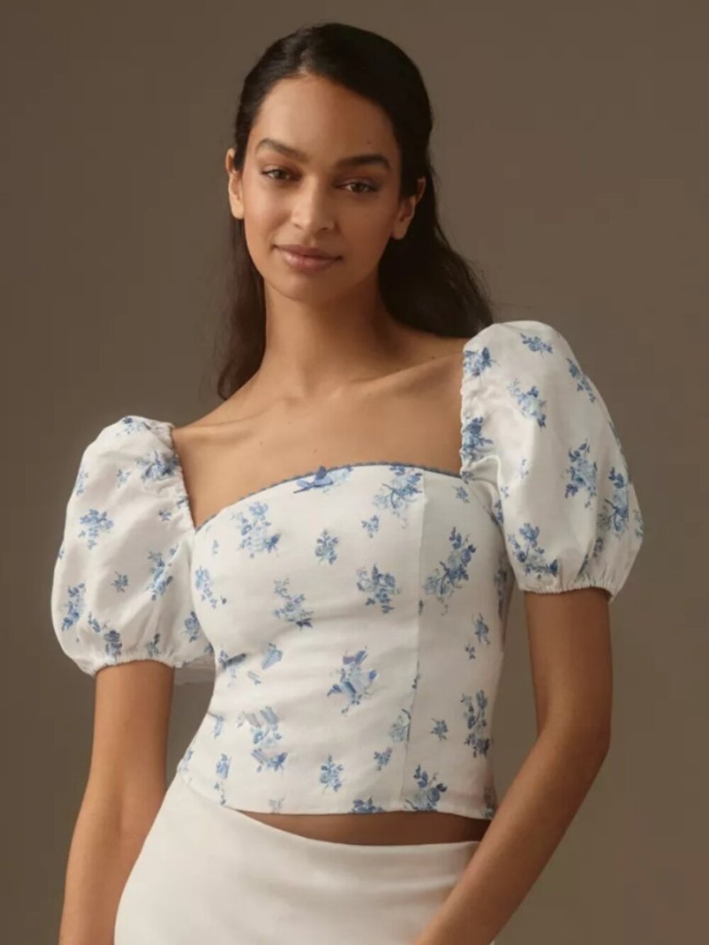 Reformation Marella Linen Top, Size 4, Good Condition, $168